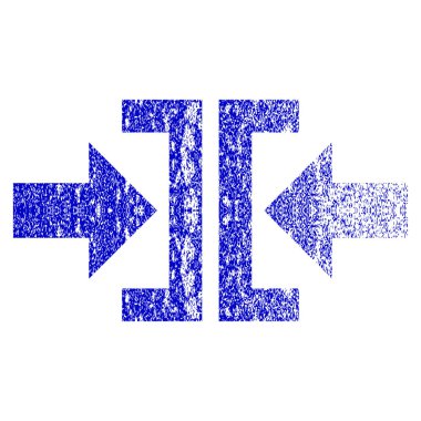 Basın yatay yöndeki Grunge simgesi dokulu