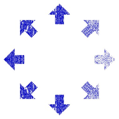 Radyal okları Grunge simgesi dokulu