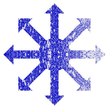 Radyal okları Grunge simgesi dokulu