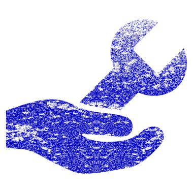 Onarım Servisi Grunge dokulu simgesini