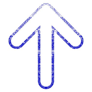 Grunge yukarı yönlü ok simgesi dokulu