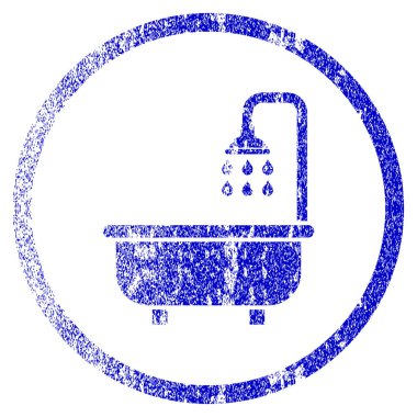 Duş Banyo Grunge simgesi dokulu