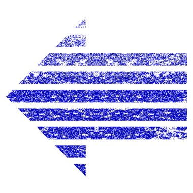 Şerit ok sol Grunge simgesi dokulu