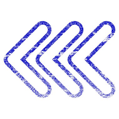 İşaretçi sol Grunge dokulu simgesi üçlü