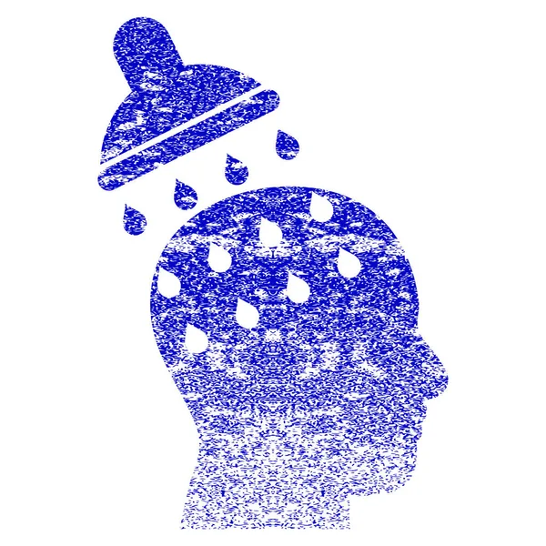 Миття мозку Гранд текстурована ікона — стоковий вектор