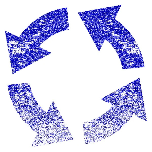 Circulation Grunge Icône texturée — Image vectorielle