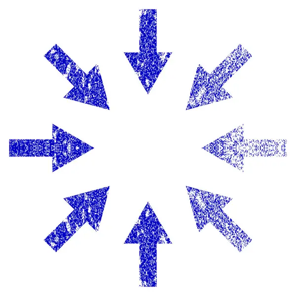 Compacte pijlen Grunge getextureerde pictogram — Stockvector