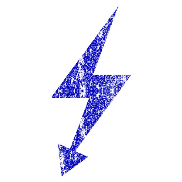 Ícone texturizado de Grunge de ataque elétrico — Vetor de Stock