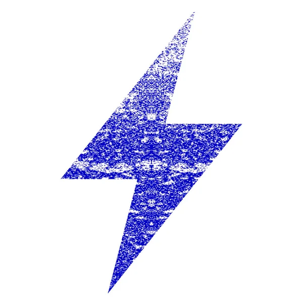 Elektrische Strike Grunge getextureerde pictogram — Stockvector