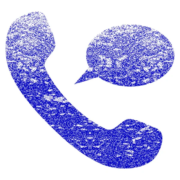 Texturou ikona telefonu zprávy Grunge — Stockový vektor