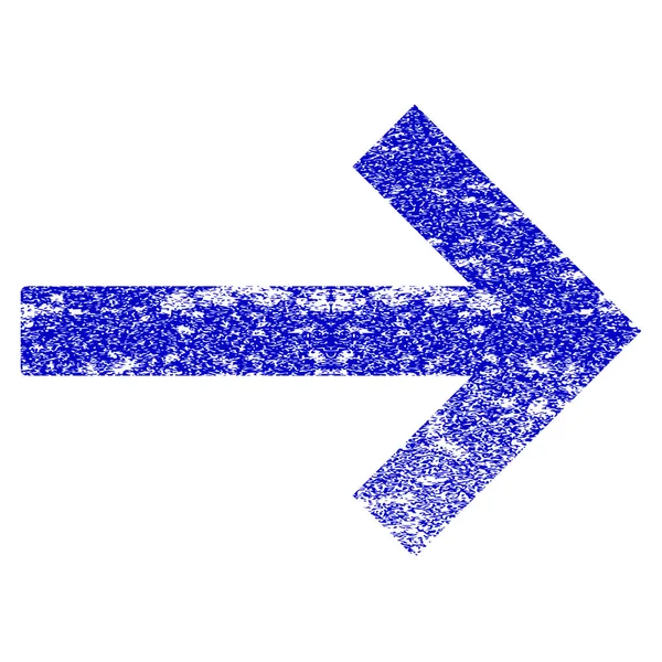 Grunge texturou ikona šipka vpravo — Stockový vektor