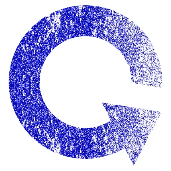 Rotera Ccw Grunge texturerat ikonen — Stock vektor