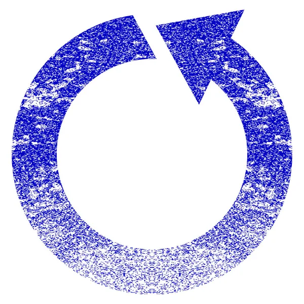 Rotera Ccw Grunge texturerat ikonen — Stock vektor