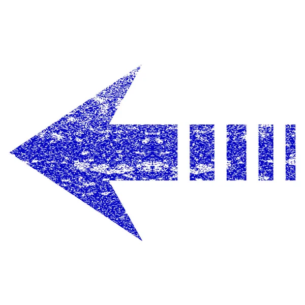 Envoyer Icône texturée Grunge gauche — Image vectorielle