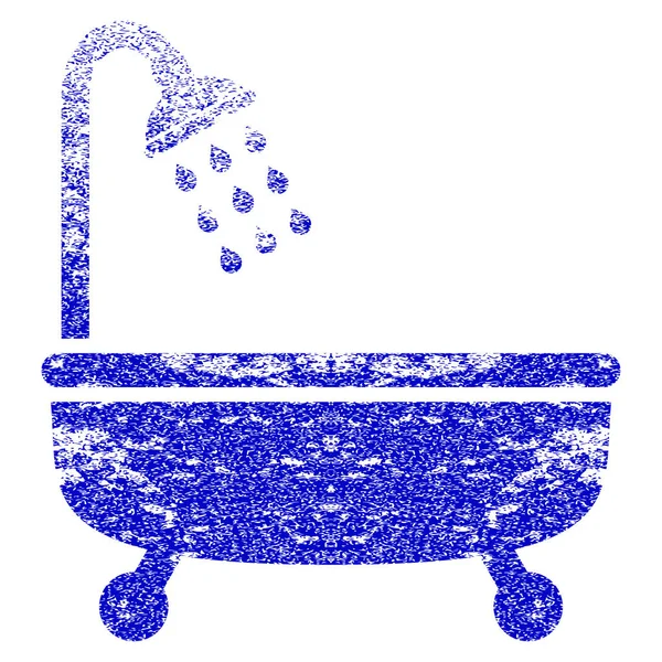 淋浴 Grunge 质感的图标 — 图库矢量图片