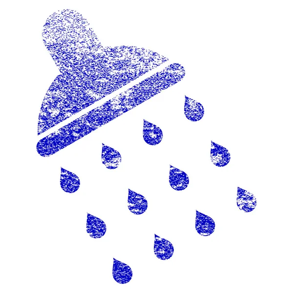 Icono de textura de grunge de ducha — Vector de stock