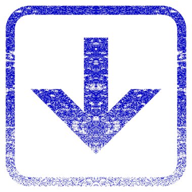 Çerçeveli dokulu simgesi aşağı ok