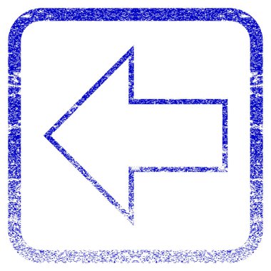 Sol ok dokulu simgesi çerçeveli