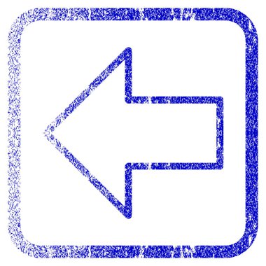 Sol ok dokulu simgesi çerçeveli