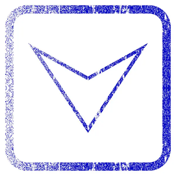 Arrowhead para baixo moldado ícone texturizado —  Vetores de Stock