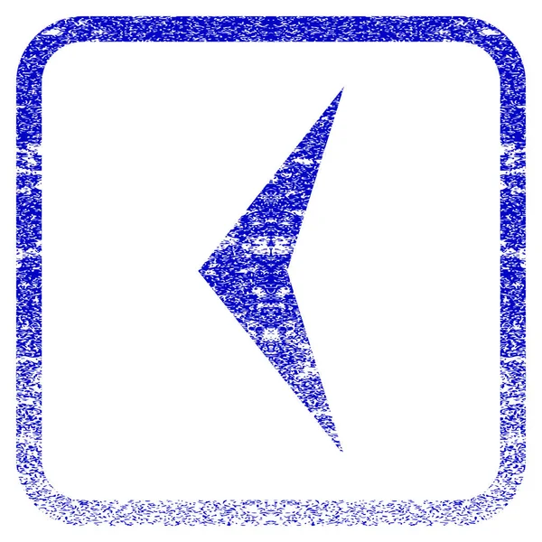 Arrowhead esquerda emoldurado ícone texturizado — Vetor de Stock