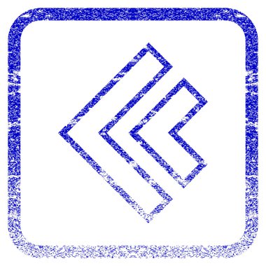 Yön sol dokulu simgesi çerçeveli