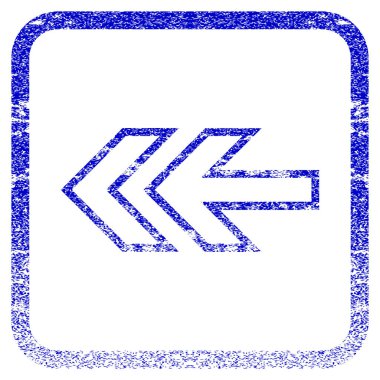 Yön sol dokulu simgesi çerçeveli