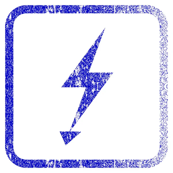 Elektrische Strike ingelijst getextureerde pictogram — Stockvector