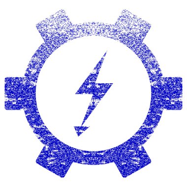 Elektrik enerji Dişli çark simgesi dokulu