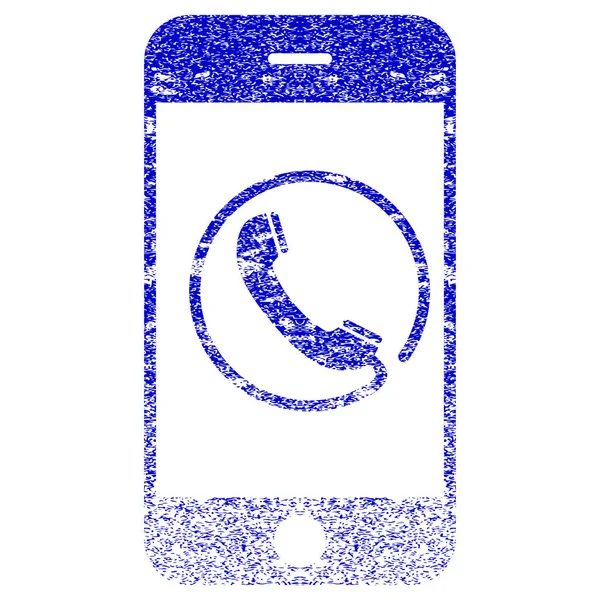 Phone Textured Icon — Stock Vector