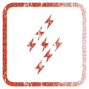 Çerçeveli elektrik enerji işareti simgesi dokulu