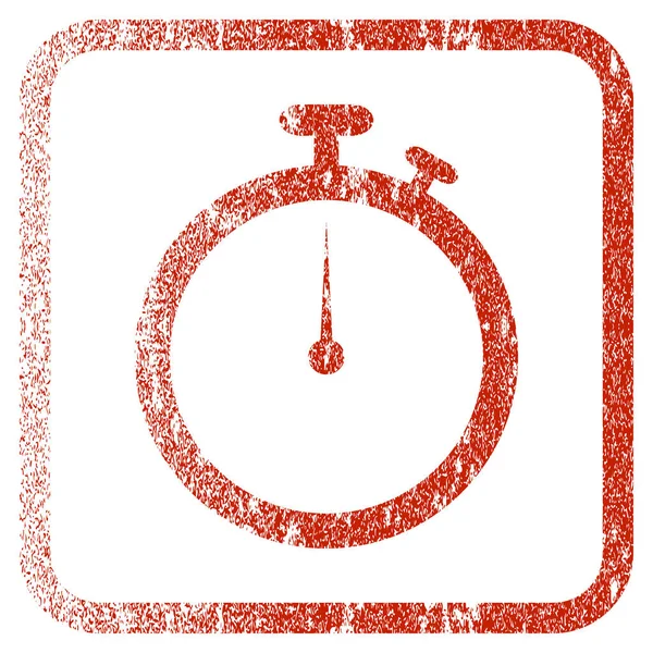 Cronómetro enmarcado icono texturizado — Vector de stock