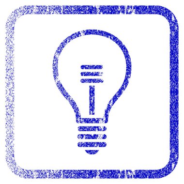 Çerçeveli lamba ampul simgesi dokulu