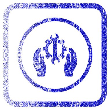 Çerçeveli tamir servisi simgesini dokulu