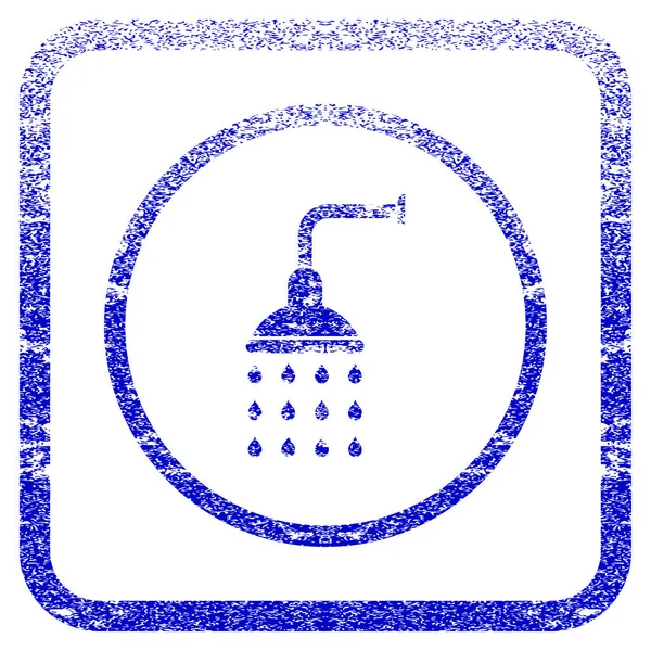 Icono con textura enmarcado en la ducha — Archivo Imágenes Vectoriales