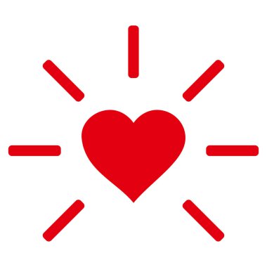 Kalp vektör simgesi Parlatıcı