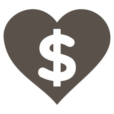 Ücretli aşk vektör simgesi