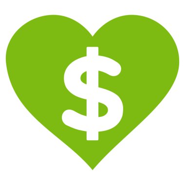 Ücretli aşk vektör simgesi