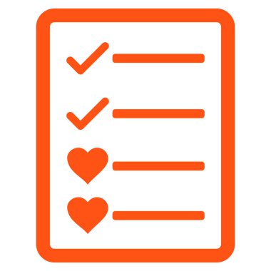 Güzel liste sayfa vektör simgesi