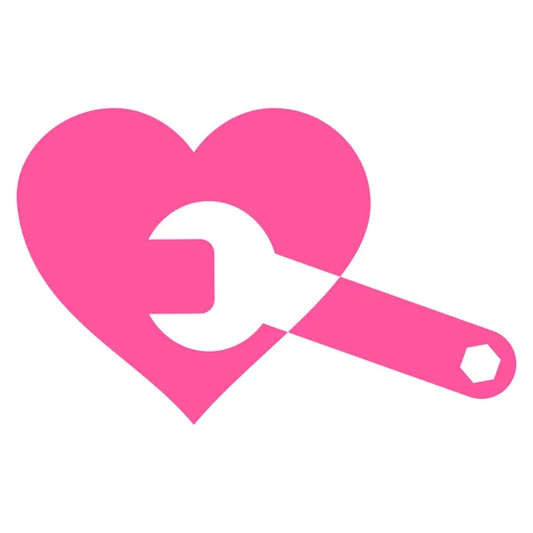 Heart Surgery Wrench Vector Icon — Stock Vector