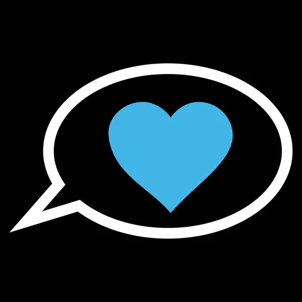 Love Message ballon Vector Icon — Stockvector