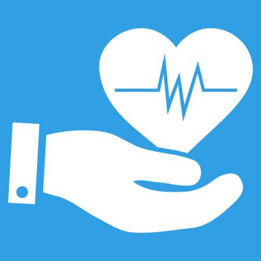 Kardiyoloji vektör simgesi
