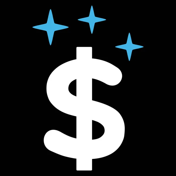 Funkeln Dollar Symbol Vektor-Symbol — Stockvektor