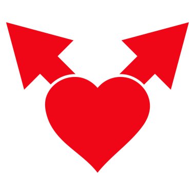 Aşk varyant okları vektör simgesi