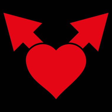 Aşk varyant okları vektör simgesi