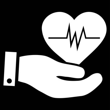 Kardiyoloji vektör simgesi