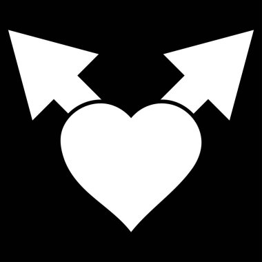 Aşk varyant okları vektör simgesi