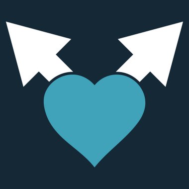 Aşk varyant okları vektör simgesi