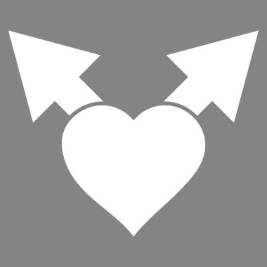 Aşk varyant okları vektör simgesi