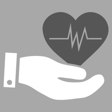Kardiyoloji vektör simgesi